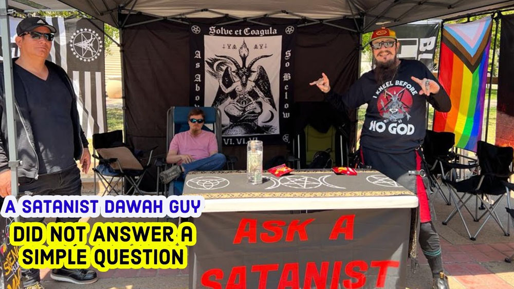 A Satanist Dawah Guy Did not Answer a Simple Question/BALBOA PARK